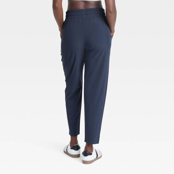 All In Motion - Women's Active Light High-Rise Taper Pants - All I Navy Blue - Picture 2 of 4